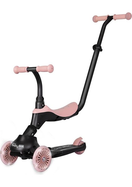 Funride 5in1 Işıklı Scooter-Mercan Pembe fiyatları