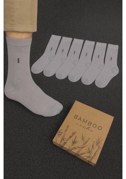 6 Adet Kutulu Erkek Bambu Soket Çorap LL.BR2278.001