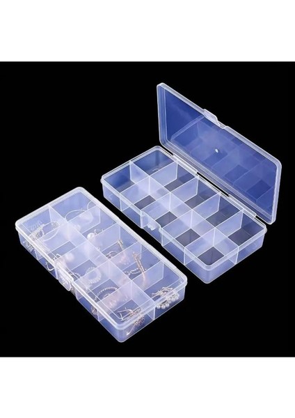 3 Adet 10 Bölmeli Mini Takı Boncuk Organizeri Kapaklı Plastik Kutu 13 cm modelleri