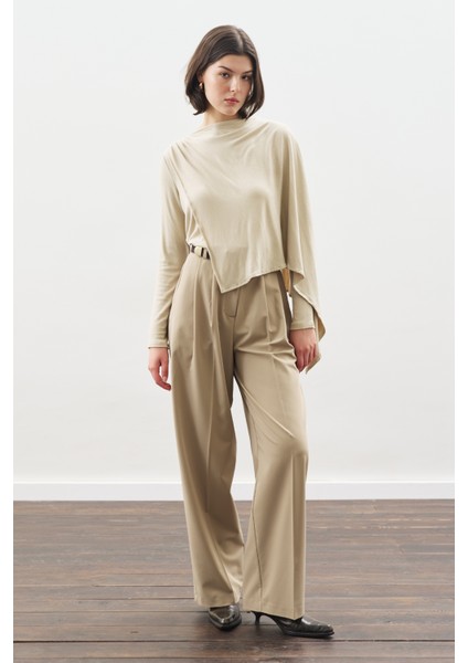 Şal Detaylı Dökümlü Bluz Taş fiyatları