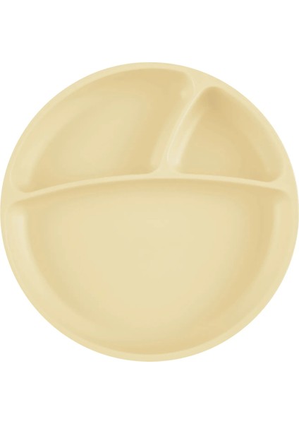 Porsiyon Vakum Tabanlı Silikon Tabak Mellow Yellow