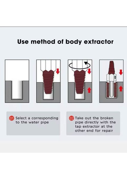 -Hasarlı Vida Çıkarıcı Çift Başlı Vida Çıkarıcı Matkap Ucu Seti modelleri