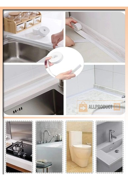Su Sızdırmaz Banyo Mutfak Lavabo Küvet Kenar Bandı 3.2 M x 38 mm – Kendinden Yapışkanlı Su Geçirmez Izolasyon Şerit Bandı, Pvc Sızdırmaz Tamir Bandı Beyaz modelleri