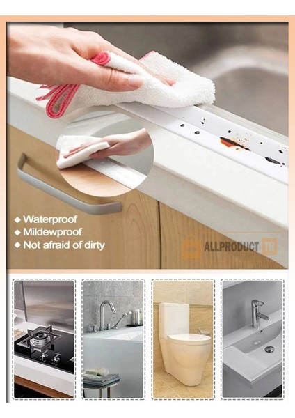 Su Sızdırmaz Banyo Mutfak Lavabo Küvet Kenar Bandı 3.2 M x 38 mm – Kendinden Yapışkanlı Su Geçirmez Izolasyon Şerit Bandı, Pvc Sızdırmaz Tamir Bandı Beyaz fırsatları