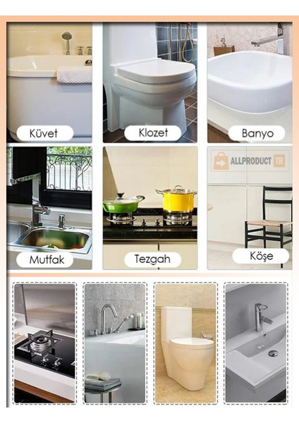 Su Sızdırmaz Banyo Mutfak Lavabo Küvet Kenar Bandı 3.2 M x 38 mm – Kendinden Yapışkanlı Su Geçirmez Izolasyon Şerit Bandı, Pvc Sızdırmaz Tamir Bandı Beyaz