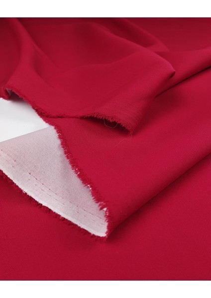 Telalı Kırmızı Renkte Krep (En 140 cm x Boy 300 Cm)