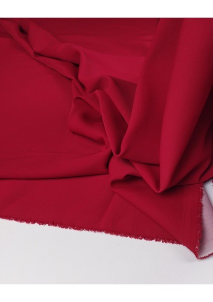 Telalı Kırmızı Renkte Krep (En 140 cm x Boy 300 Cm) fırsatları