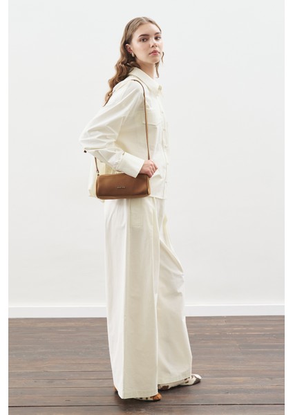 Dikiş Detaylı Bomber Gömlek Ekru fırsatları