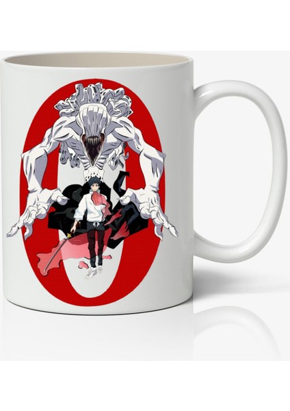Jujutsu Kaisen Yuta & Rika Anime Temalı Beyaz Kupa Bardak Porselen Sevgiliye Arkadaşa Hediye