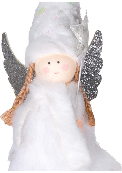 Yılbaşı Süsü, Peri Figürlü, Beyaz - 11X34 cm fiyatları