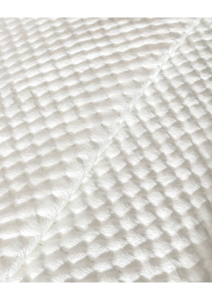 Boulogne Tek Kişilik kadife Yatak Örtüsü - Ekru indirimleri