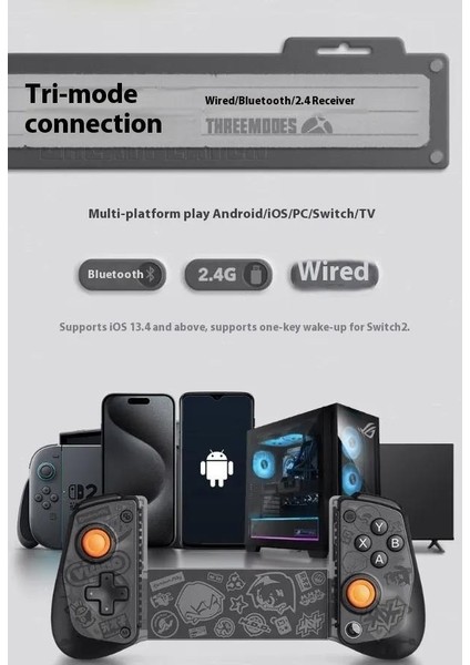X5S Zenless Zone Zero Zzz Siyah Wireless Mobile Game Controller Nintendo Switch 2 ,ios, Android fırsatları