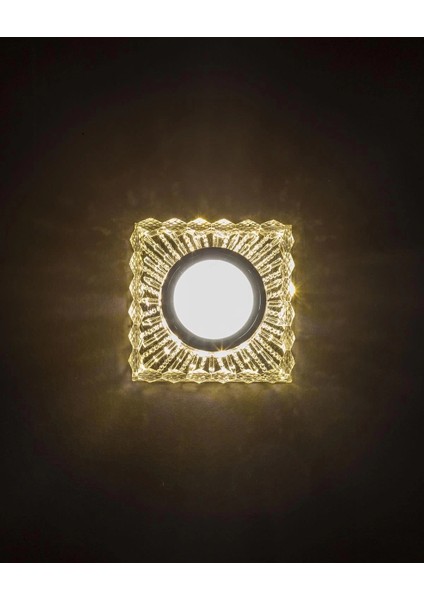 Noas YL65 1737 Selen LED Çerçeveli 4000K Kare Kristal Cam Spot Kasa - Priz ve Anahtar Için Uyumlu Çerçeve fiyatları