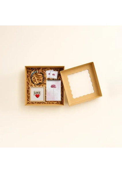 Yılbaşı, Doğum Günü, Tebrik ve Özel Günler Için Kraft Konsept Hediye Kutusu 2