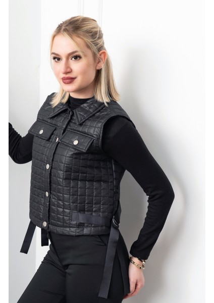 Grogren Yan Kemerli Kapitone Klasik Yelek 9139 fiyatları