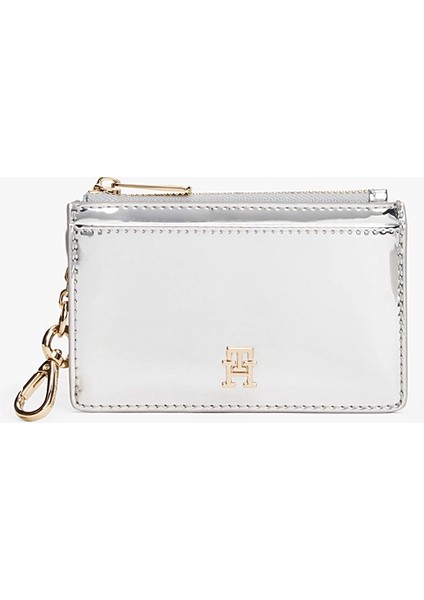 Uzun Metalik Kredi Kadın Gri Cüzdan AW0AW18038PE6