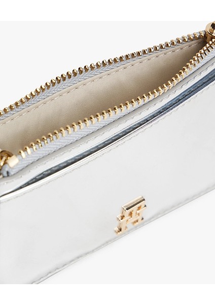 Uzun Metalik Kredi Kadın Gri Cüzdan AW0AW18038PE6 modelleri