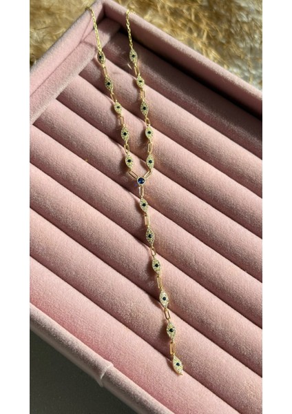 Mavi Nazar Göz Y Kolye modelleri