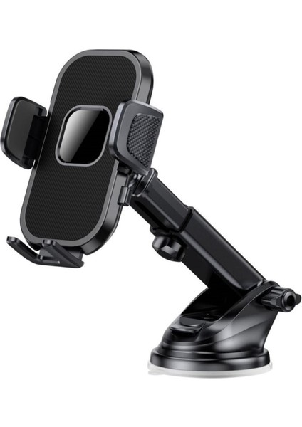 Araç Içi Otomatik Telefon Tutucu Cam ve Torpido Için Premium Versiyon Siyah Cam Tr