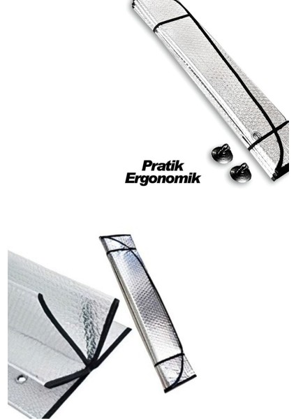 Güneş Önleyici Branda Oto Güneşlik Metalize Alüminyum Katlanır Güneş Koruyucu Perde Torpido Koruyucu