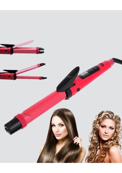 5 Kademeli Seramik Saç Düzleştirici – Düz ve Kıvırcık Mod 26 mm Plaka Profe - M065B498-N53 modelleri