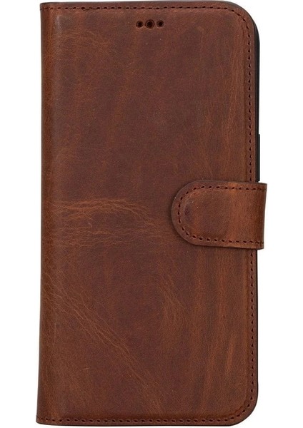 Apple iPhone 15 Pro Max Uyumlu Deri Cüzdanlı Kılıf Mwwn G2 Kahve fırsatları