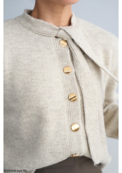 Kadın Selanik Örgü Basıc Triko Hırka