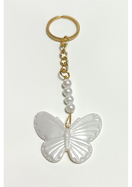 Kelebek Inci Anahtarlık