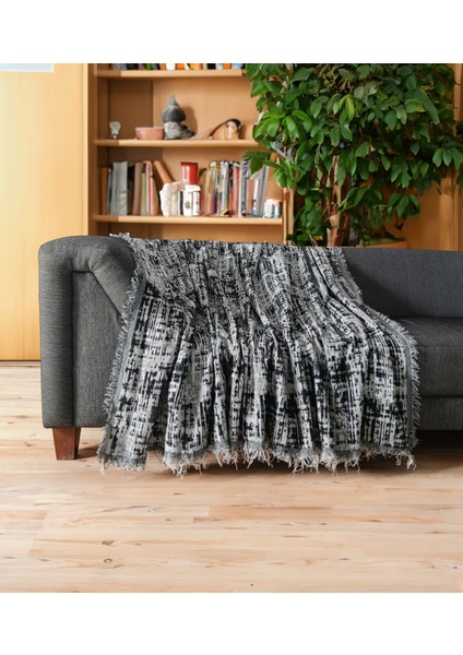 Pamuklu Lüks Kaymaz Koltuk Örtüsü | Koltuk Şalı | Çok Amaçlı Örtü