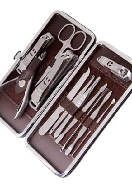 12 Parça Manikür Pedikür Seti Tırnak Bakımı Nasır Temizleme El Ayak Bakımı - N301J947-M543 indirimleri