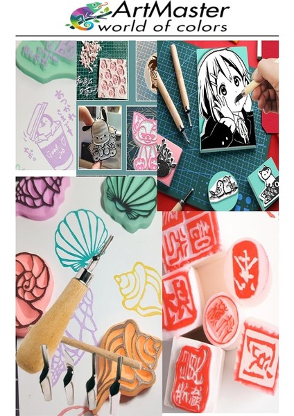 Linol Oyma Seti 7 Li 1 Paket Ahşap Saplı Linol Oyma Kesme Bıçak Seti 5 Bıçaklı 7 Parça Linolyum Baskı Ahşap Saplı indirimleri