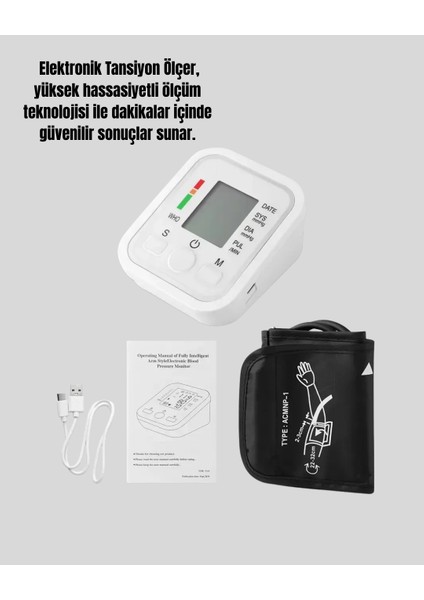 Elektronik Tansiyon Ölçer LCD Dijital Ekranlı - M573K987-R87573 indirimleri