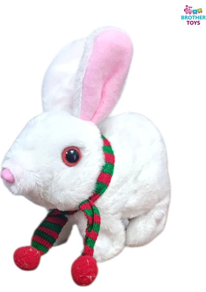 Elektronik Pilli Zıplayan Hareketli Atkılı Peluş Sevimli Tavşan Oyuncak 18 Cm. Pembe fiyatları