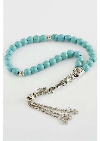 Turkuaz Doğaltaş Tesbih 6 mm