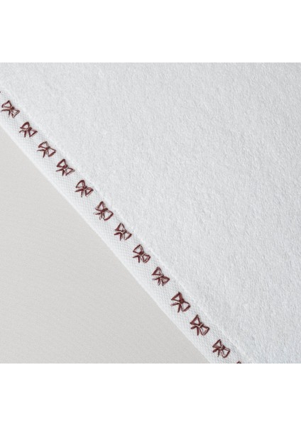 Ribbon Pamuk 50X85 cm Yüz Havlusu Beyaz