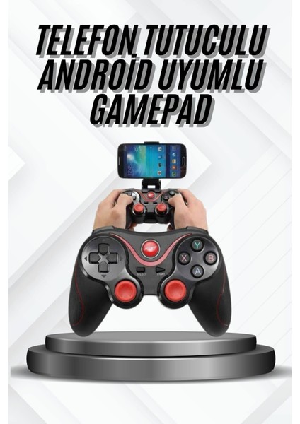 Yeni Nesil X3 Gamepad Android Uyumlu Telefon Tutucu Özellikli Joystick - M309R017-K46309