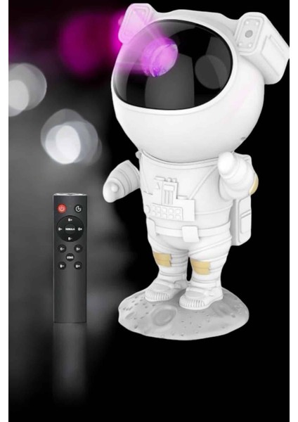Astronot Bluetooth Hoparlör Gökyüzü Projektör Gece Lambası - M699K002-R92699 fiyatları