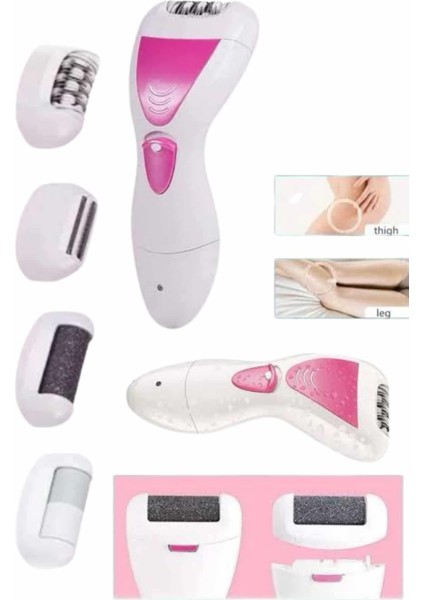 4 Başlıklı Bakım Cihazı Epilatör Tüy Alma Makinesi Topuk Törpüsü - M082R718-K81082 fiyatları