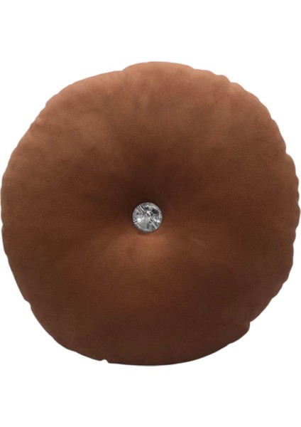 Yuvarlak Dolgulu Düğmeli Kırlent-Kalın Uzun Ömürlü Kumaş