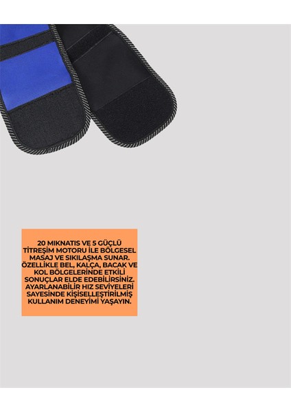 Ayarlanabilir Hız ve Titreşim Modlarına Sahip Manyetik Masaj ve Zayıflama Kemeri - M957K698-R99 fırsatları