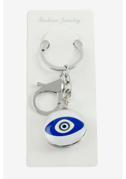 Göz Nazar Cam Anahtarlık