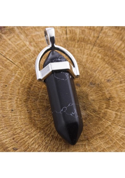 Obsidyen Point Kolye Ucu