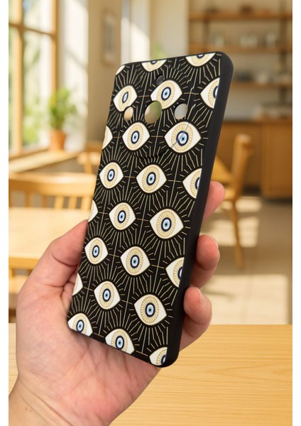 Realme 11 Pro Uyumlu Evıl Eye Desenli Silikon Darbe Emici Klasik Korumalı Rubber Kılıf fırsatları