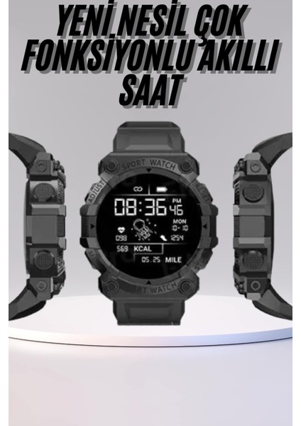 Yeni Nesil Çok Fonksiyonlu Uyku ve Sağlık Takibi Yapabilen Siyah - M962B996-N79962