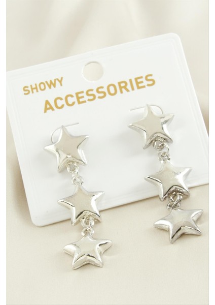 Yıldız Trend Metal Küpe