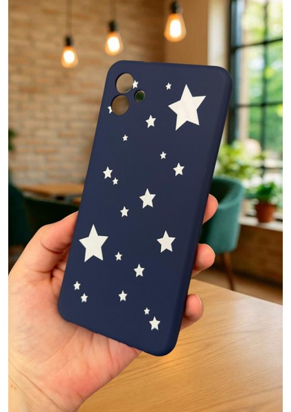 Samsung Galaxy A04 - Mini Yıldız Desenli Silikon Darbe Emici Klasik Korumalı Rubber Kılıf modelleri
