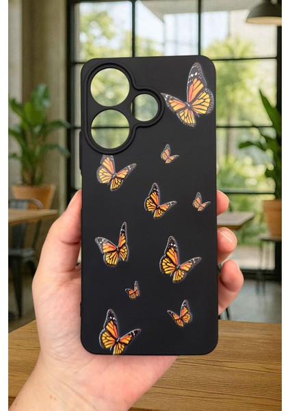 Xiaomi Redmi 13 4g Kelebek Desenli Silikon Darbe Emici Klasik Korumalı Rubber Kılıf fiyatları