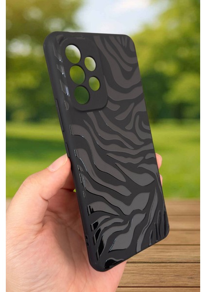 Samsung Galaxy A53 Uyumlu Zebra Desenli Silikon Darbe Emici Klasik Korumalı Rubber Kılıf modelleri
