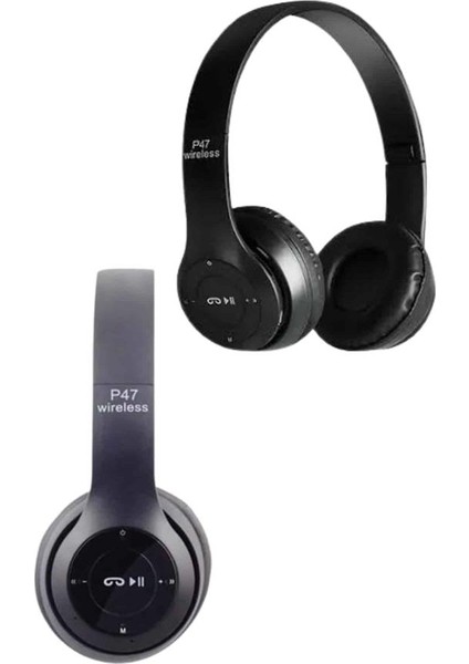 Bluetooth Kablosuz Kulaklık Siyah Wireless 5.0 Kulak Üstü Uzun Pil Ömrü - N054J182-M65054 indirimleri