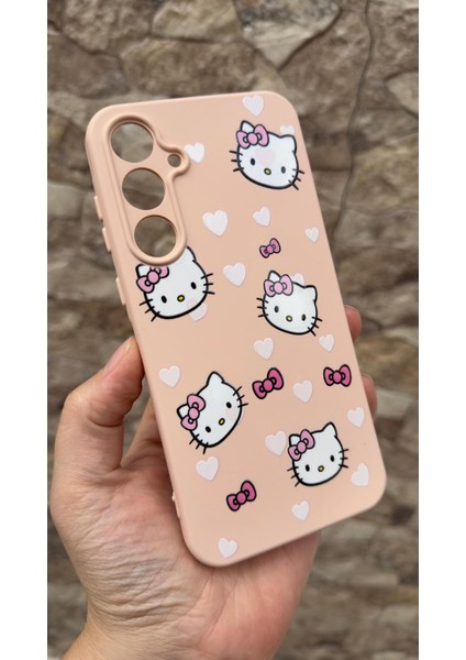 Samsung Galaxy S23FE Uyumlu Hello Kity Silikon Darbe Emici Klasik Korumalı Rubber Kılıf modelleri